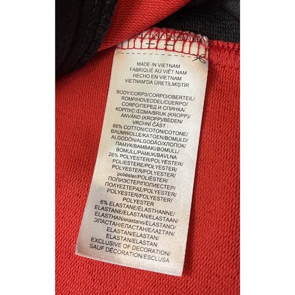 Lauren Ralph Lauren Jacket Women Large Red Black Full Zip Track Pockets - Picture 5 of 10